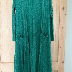 LuLaRoe Green Long Sleeve Cardigan